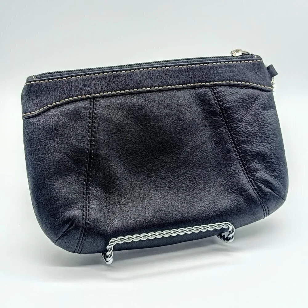 Coach Black Leather Wristlet